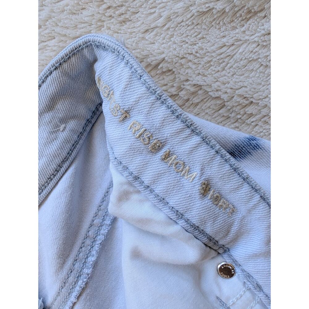 American Eagle Tie-dye Raw Hem Highest Rise Mom Shorts - Picture 4 of 5